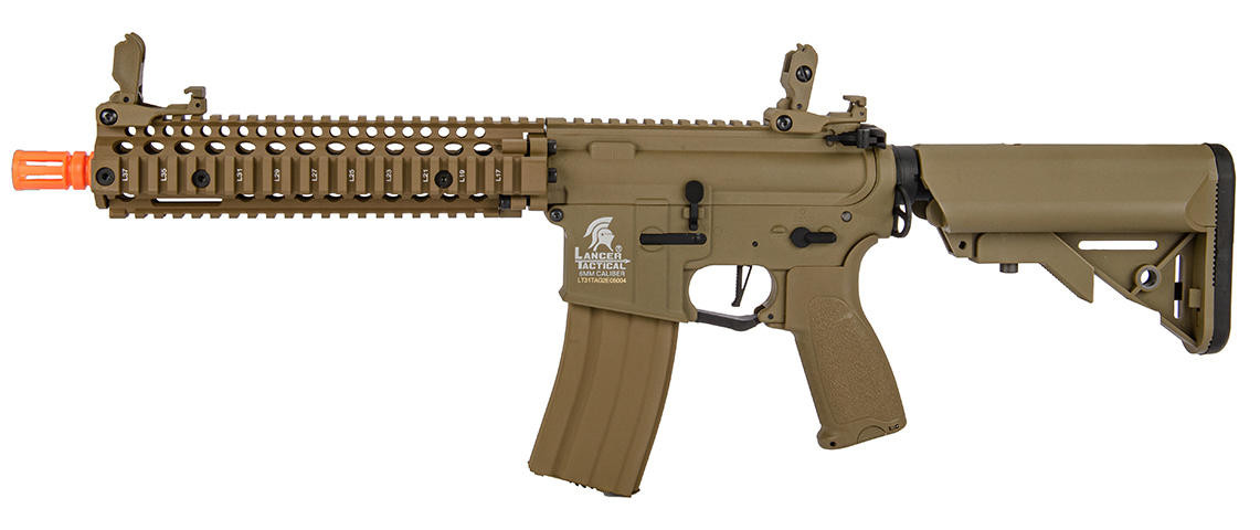 Lancer Tactical Hybrid Gen 2 M4 AEG Airsoft Rifle, Tan