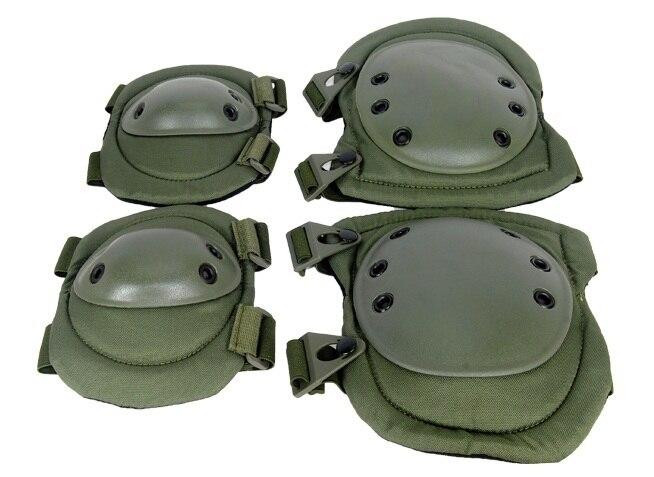 Lancer Tactical Knee and Elbow Pad Set, OD Green