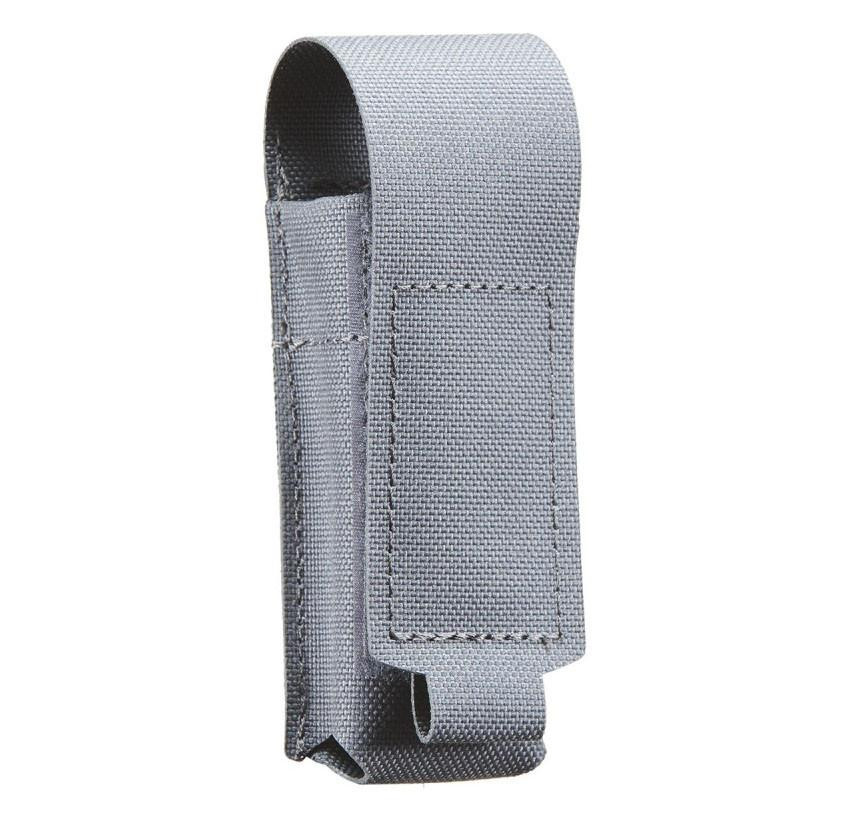 Lancer Tactical Laser Cut Single Pistol Magazine Pouch with Flap Cover, Gray