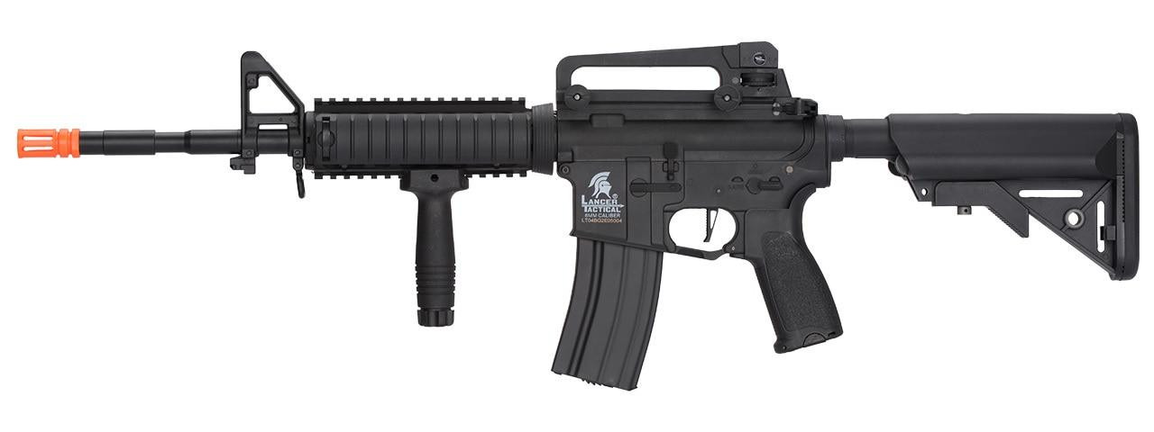 Lancer Tactical LT-04 M4 RIS Hybrid High FPS Airsoft Rifle, Black