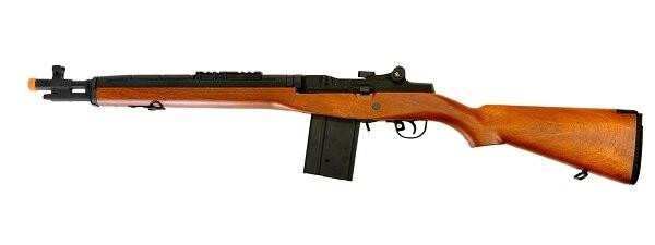 Lancer Tactical M14 Airsoft AEG Rifle, Short, Wood