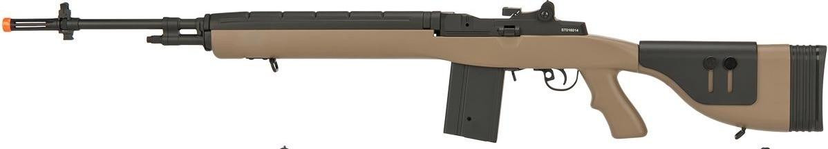 Lancer Tactical M14 Airsoft AEG w/ Tactical Stock, Tan