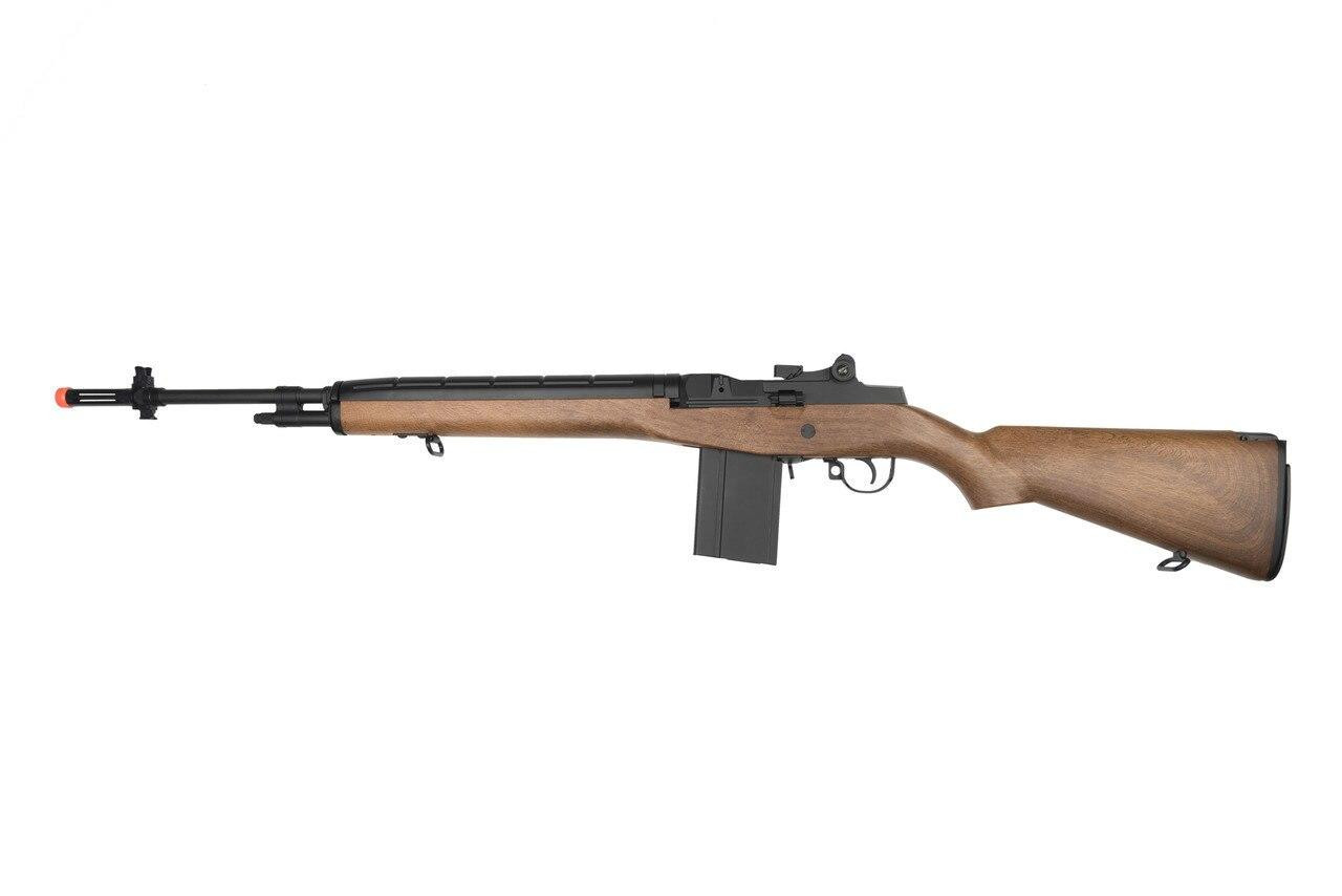 Lancer Tactical M14 Airsoft AEG Rifle, Wood