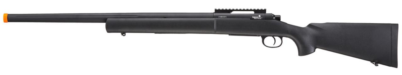 Lancer Tactical M24 High FPS Bolt Action Airsoft Sniper Rifle, Black