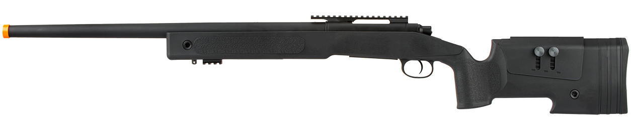 Lancer Tactical M40A3 Bolt Action Airsoft Sniper Rifle, Black