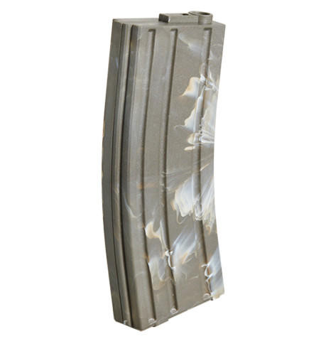 Lancer Tactical Metal Gen 2 120 Round M4/M16 Mid Capacity Airsoft Magazine, Marble