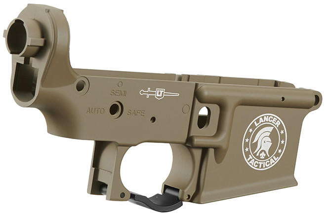 Lancer Tactical Metal Lower Receiver for M4 AEGs, Tan