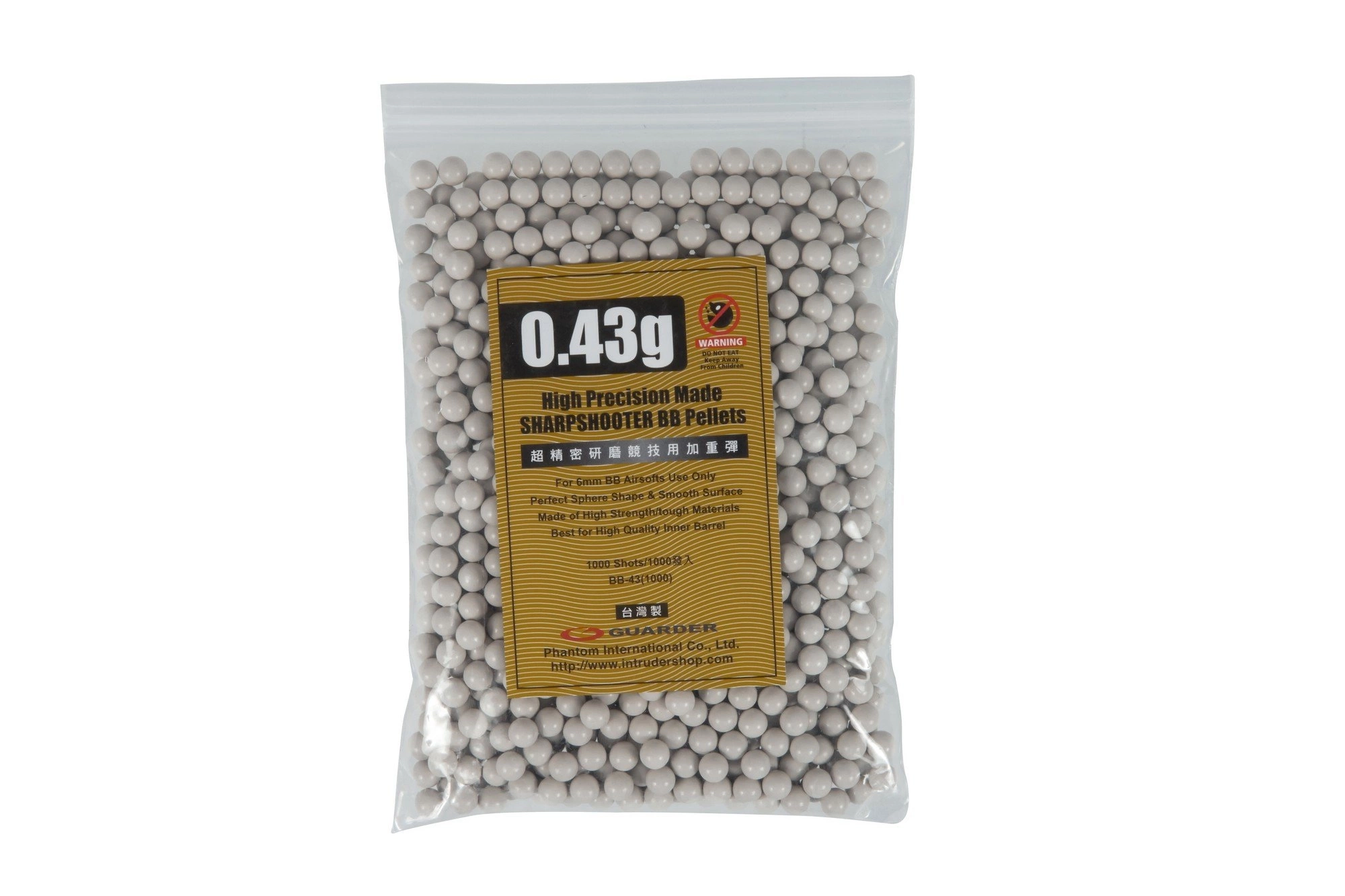 BBs 0.43g Guarder 1000 pcs
