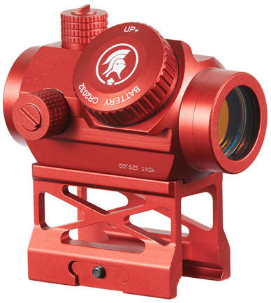 Lancer Tactical Micro Red Dot Sight with Riser Mount, Red