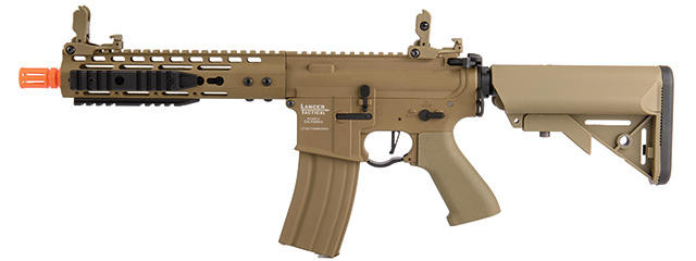 Lancer Tactical Proline 9" Keymod Rail w/ Picatinny M4 Carbine AEG Airsoft Rifle, Tan