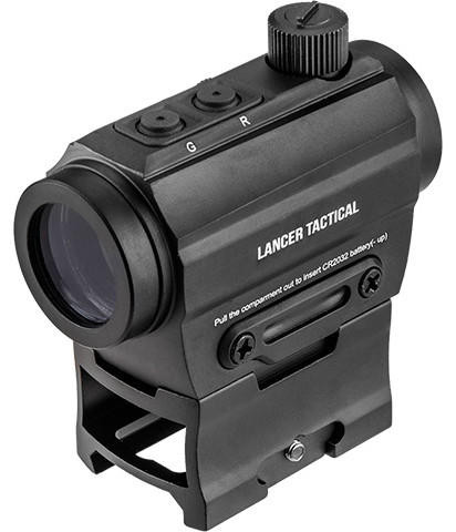 Lancer Tactical Red/Green Dot Reflex Sight w/ Riser, Black
