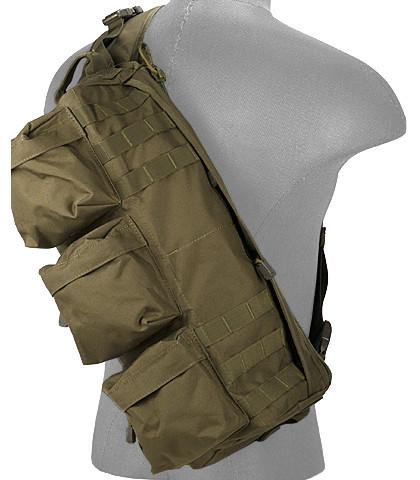 Lancer Tactical Shoulder "Go Pack" Backpack, OD Green