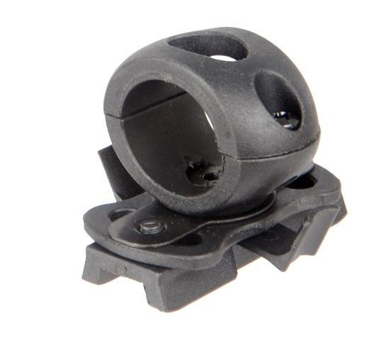 Lancer Tactical SpecOps Military Style Helmet 20mm Rail Flashlight Clamp, Black