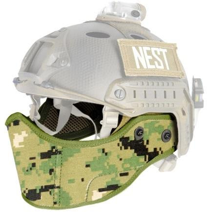 Lancer Tactical SpecOps Military Style Helmet Face Mask, Jungle Digital