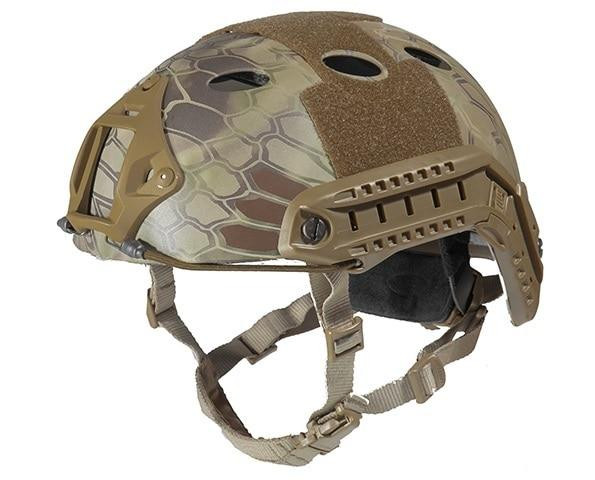Lancer Tactical SpecOps Military Style Helmet, PJ Type with Rails and Velcro, HLD