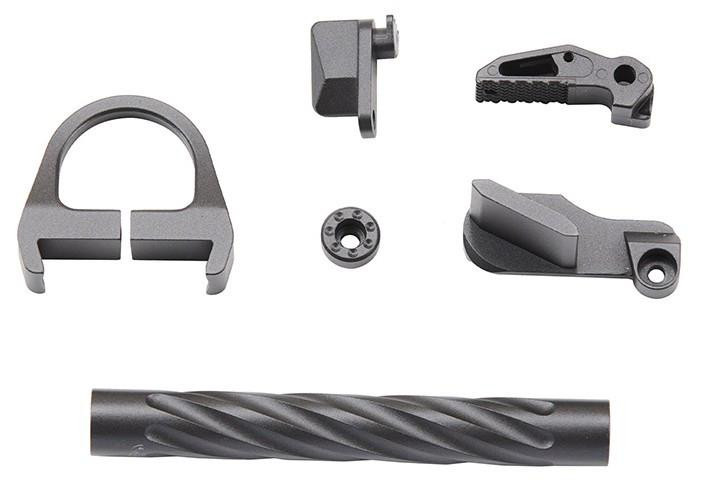 Lancer Tactical Tandemkross CTHULHU GBB Airsoft Pistol Colored CNC Accessory Upgrade Parts Set, Blac