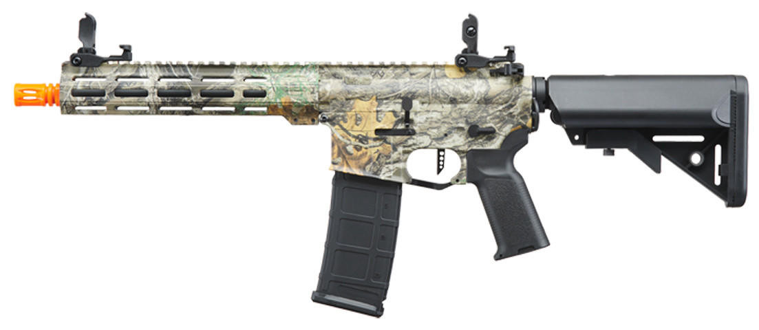 Lancer Tactical Viking 10" M-LOK Proline Series M4 Airsoft Rifle w/ Crane Stock, Real Tree Licensed