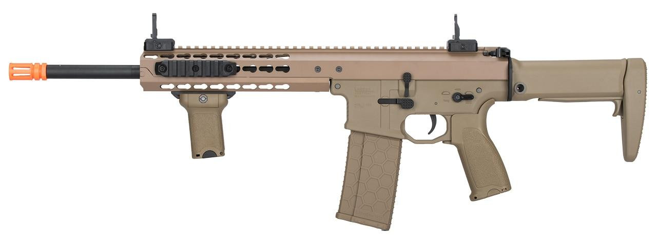 Lancer Tactical Warlord 10.5” Type A DMR Airsoft Rifle, Tan