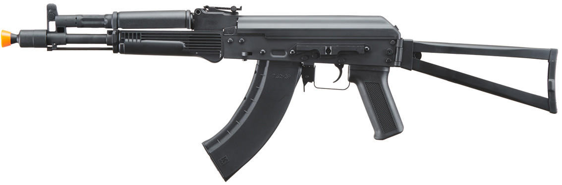 Lancer Tactical x Kalashnikov USA Licensed Airsoft AEG Rifle with Triangle Stock, Black