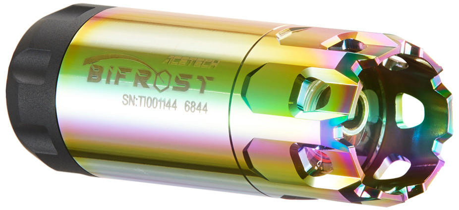 Lancer Tactical x Acetech Special Edition Biforst Tracer Unit with Multi Color RGB Flame Effect, Bla