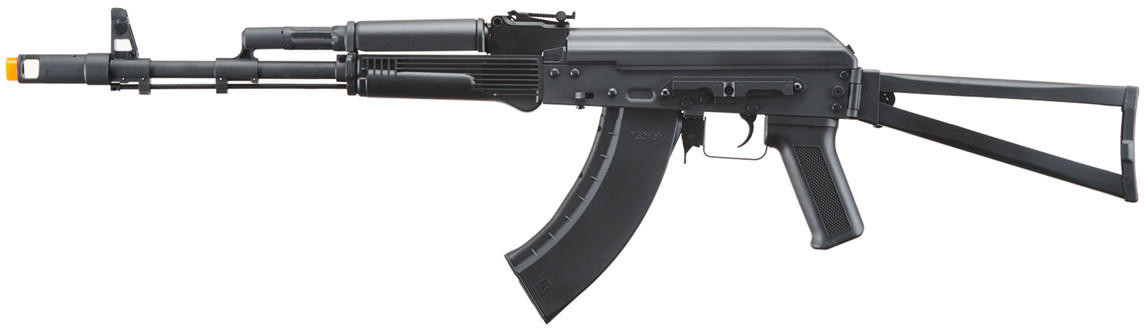 Lancer Tactical x Kalashnikov USA Licensed KR-103 Airsoft AEG Rifle with Triangle Stock, Black