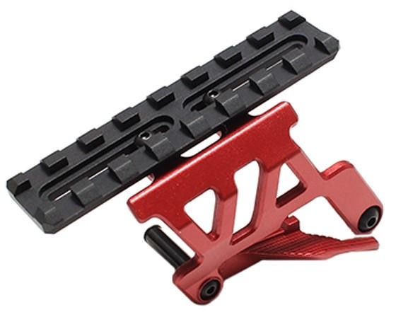 Laylax Aluminum Custom Neo Scope Mount Base for Tokyo Marui Hi-Capa 5.1 & 4.3 Series GBB Pistols, Cr