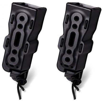Laylax Pack of 2 Hard Shell Bite Handgun Magazine Holder, Black