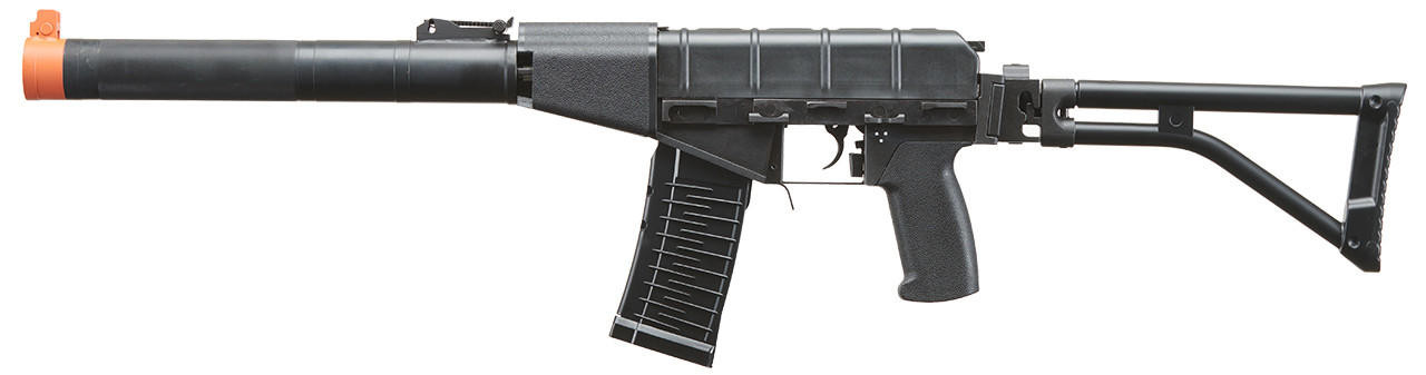 LCT Airsoft AS VAL Assault Airsoft Rifle AEG with Galil Folding Stock, Black