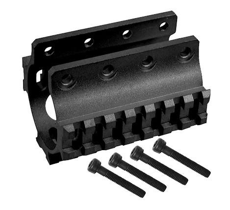 LCT Airsoft AS VAL / VSS 75mm Suppressor Rail, Black