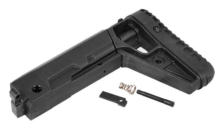 LCT Airsoft LCK-19 Telescoping Folding Stock, Black