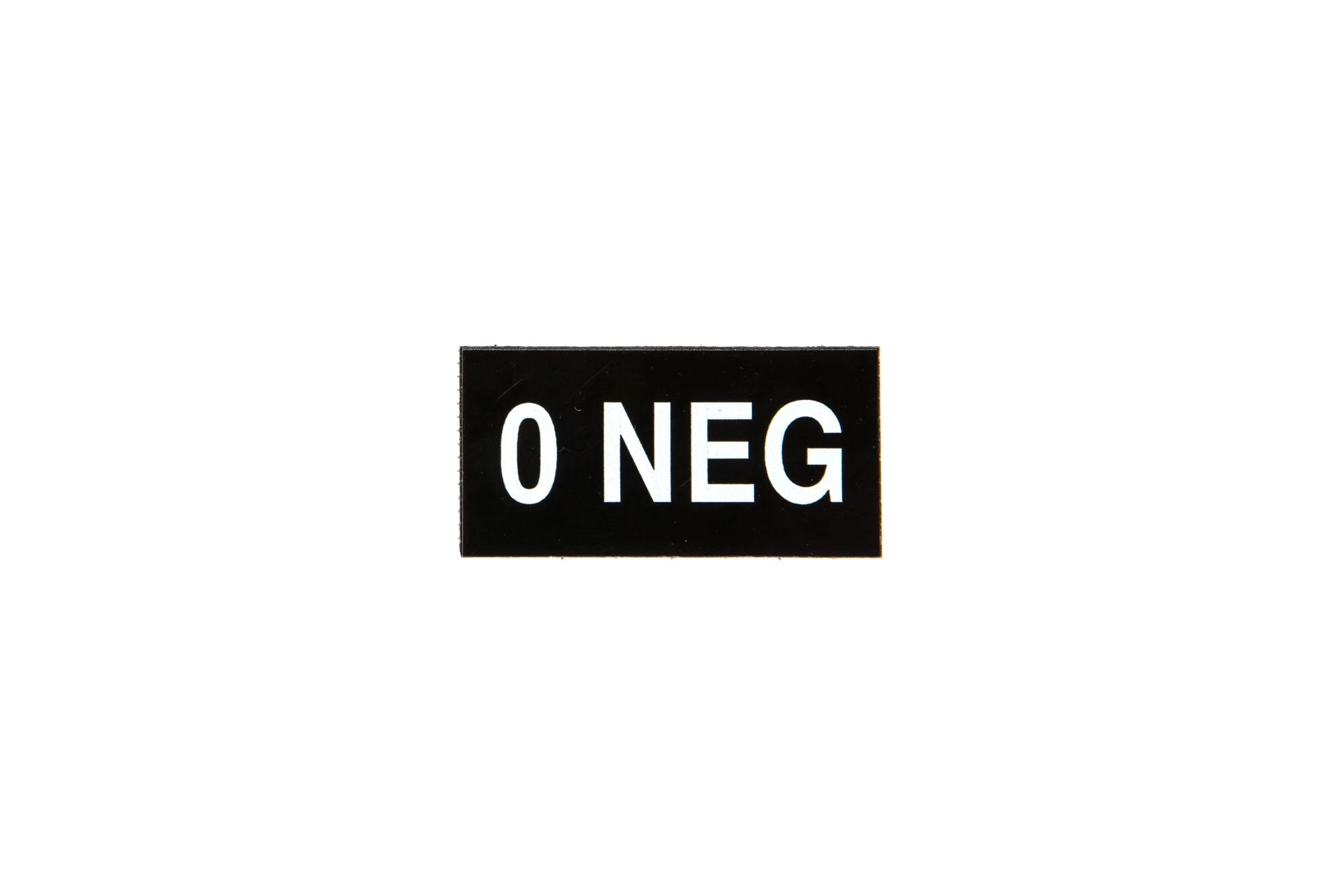 Blood type IR patch - 0 NEG