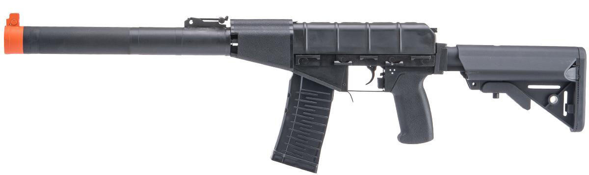 LCT MRK-VAL Airsoft AEG Rifle w/ Adjustable Crane Stock, Black