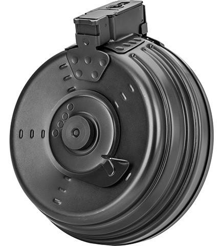 LCT RPK 2000rd Full Metal Electric Winding Drum Magazine, Black