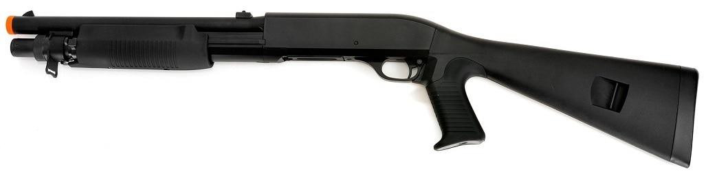 M56A Double Eagle Multi-Shot Airsoft Shotgun, Black