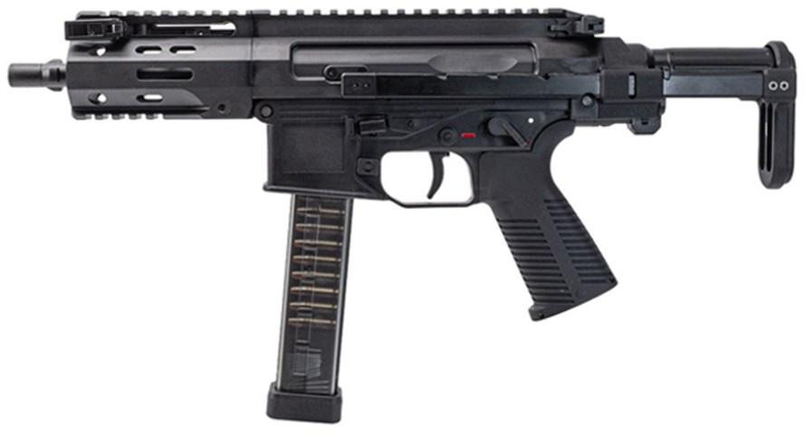 Maruyama 5PC-9 PRO PDW GBB Airsoft SMG Rifle, Black