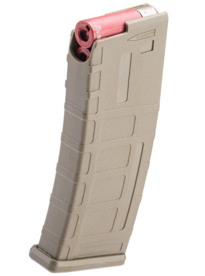 Matrix AR15 Magazine Shaped Shotgun Shell Quick Holder, Tan