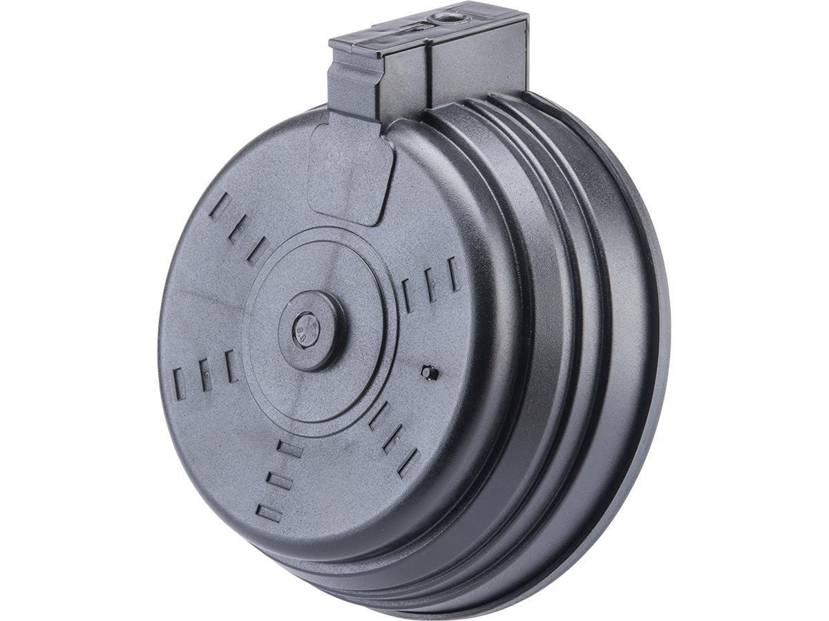 Matrix 3500rd Electric Winding Drum Magazine for AK Series Airsoft AEG Rifles, Black