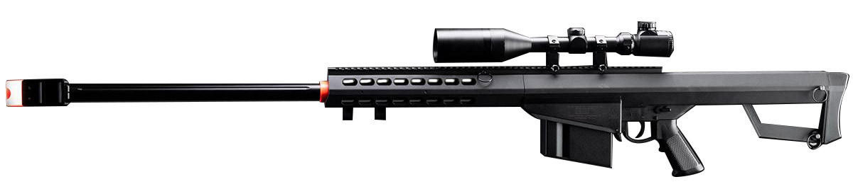 Matrix Barrett Licensed M82A1 Bolt Action Airsoft Sniper Rifle, Black