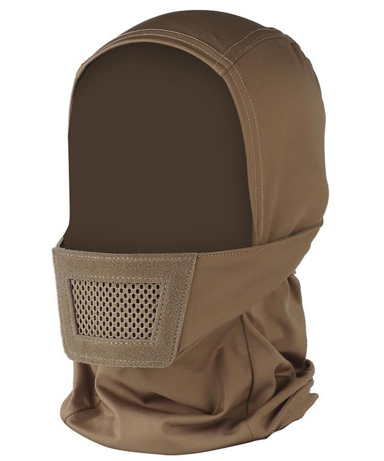 Matrix Knight Balaclava Headgear w/ Mesh Mouth Protector, Tan