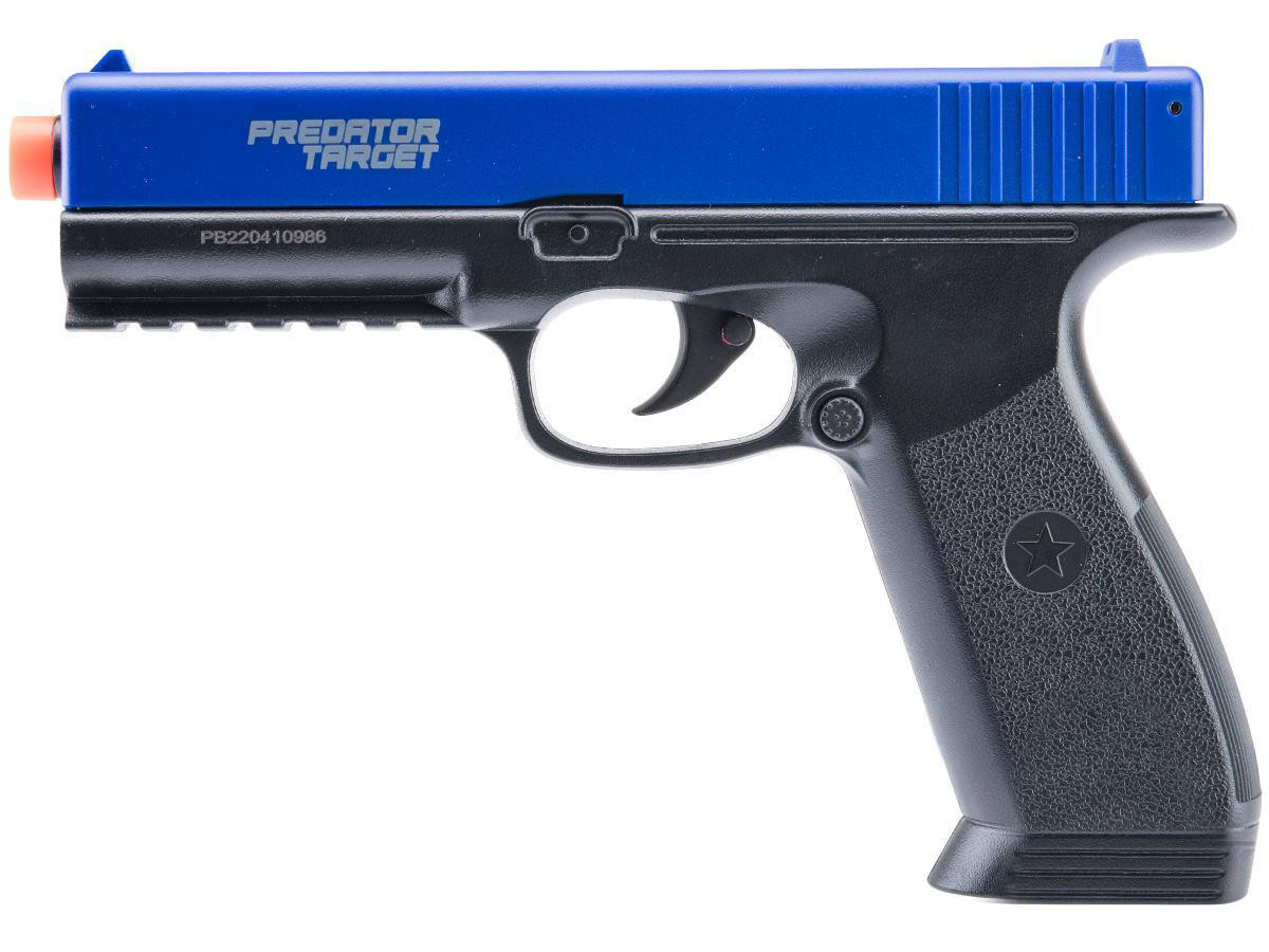 Matrix Predator Target CO2 Powered Non-Blowback Airsoft Pistol, Black Ice