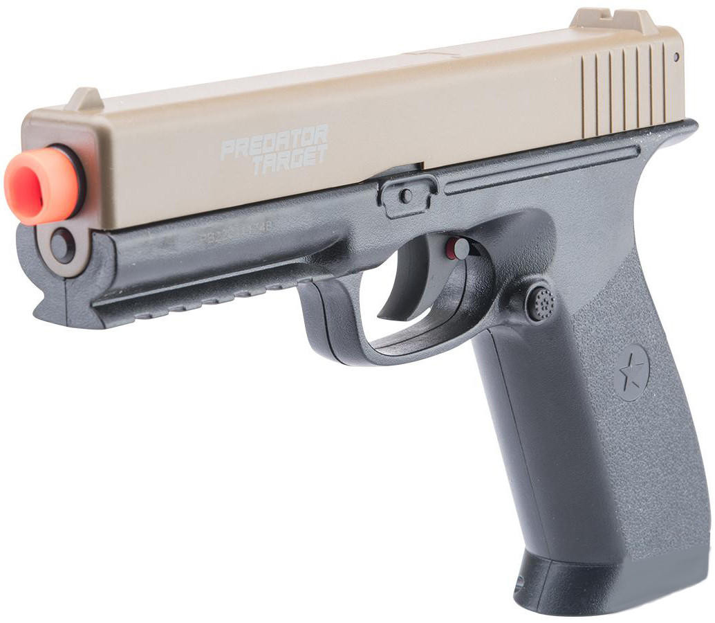 Matrix Predator Target CO2 Powered Non-Blowback Airsoft Pistol, Black Storm