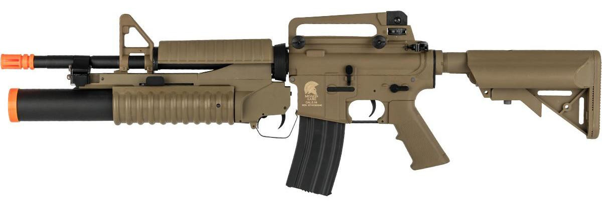Matrix Sportsline M4 AEG Airsoft Rifle w/ G3 Microswitch & M203 Launcher, Dark Earth