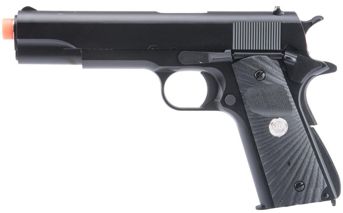 Matrix X Golden Eagle 1911 GBB Marui System Airsoft Pistol w/ Eagle Wing Grip, Black