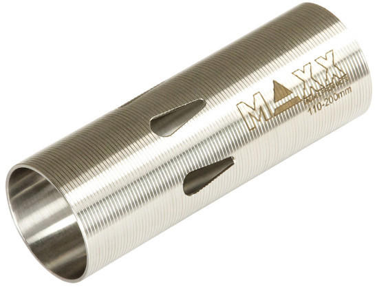 Maxx Model Type F CNC Hardened 110-200mm Stainless Steel Airsoft AEG Cylinder