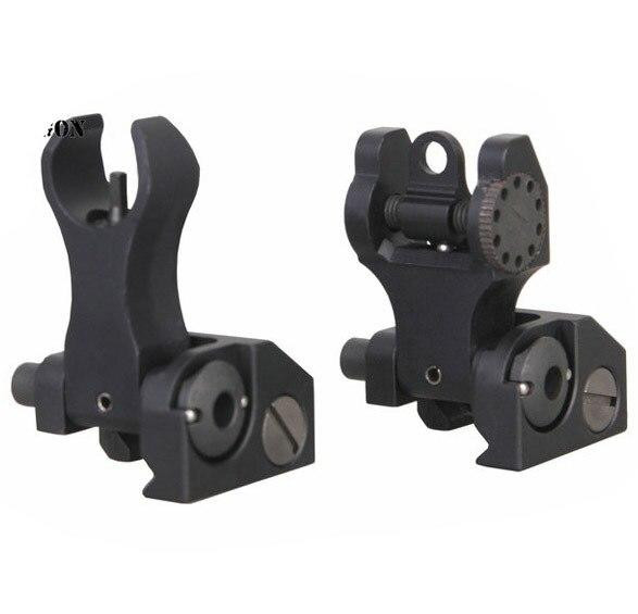 Metal TR Style Flip Up Iron Sight Set, Black