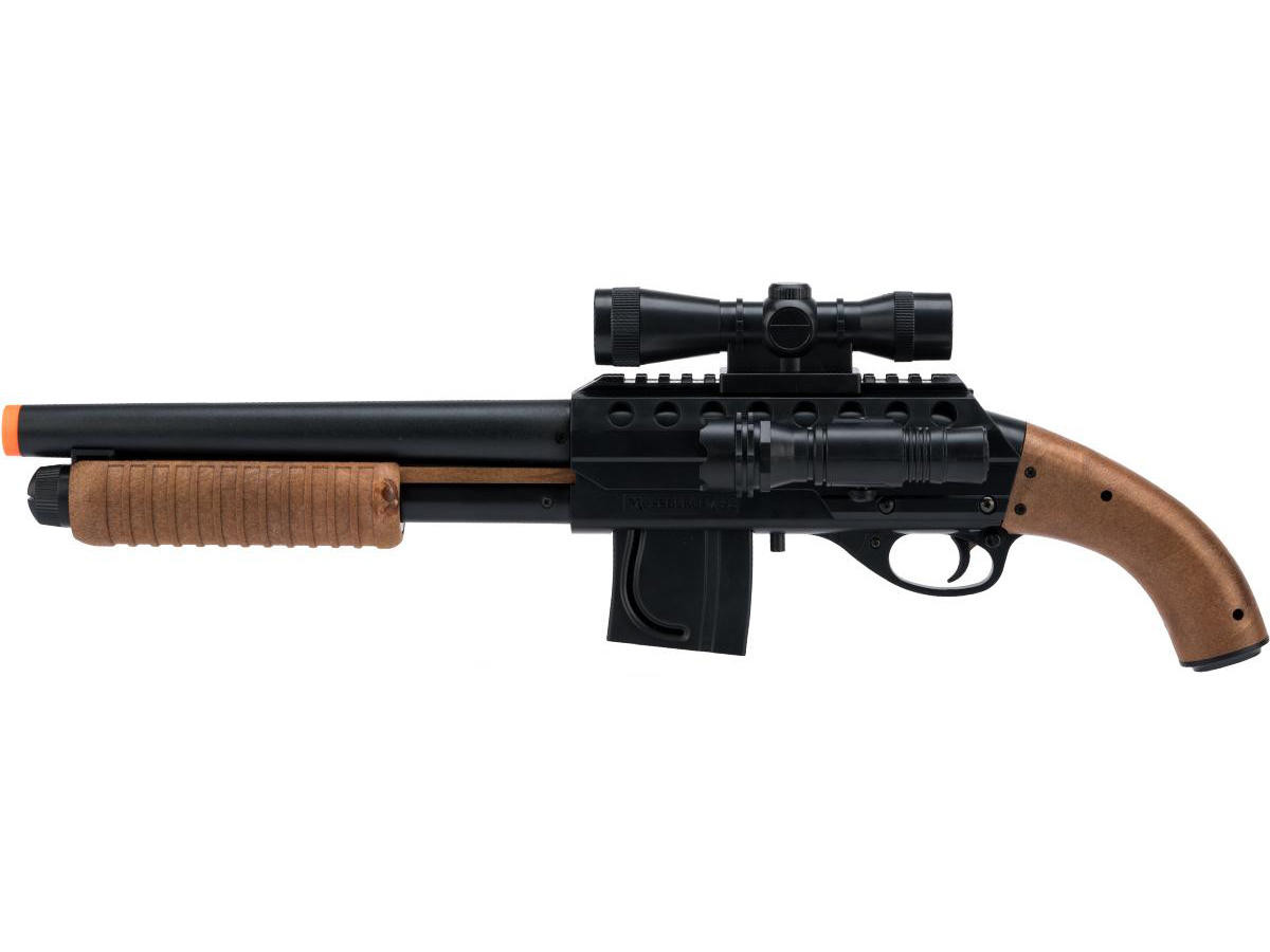 Mossberg Licensed M500 Magazine-Fed Airsoft Shotgun, Black