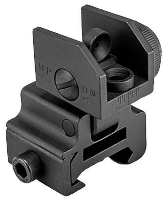 NcStar AR15 Flip-Up Rear Sight, Black