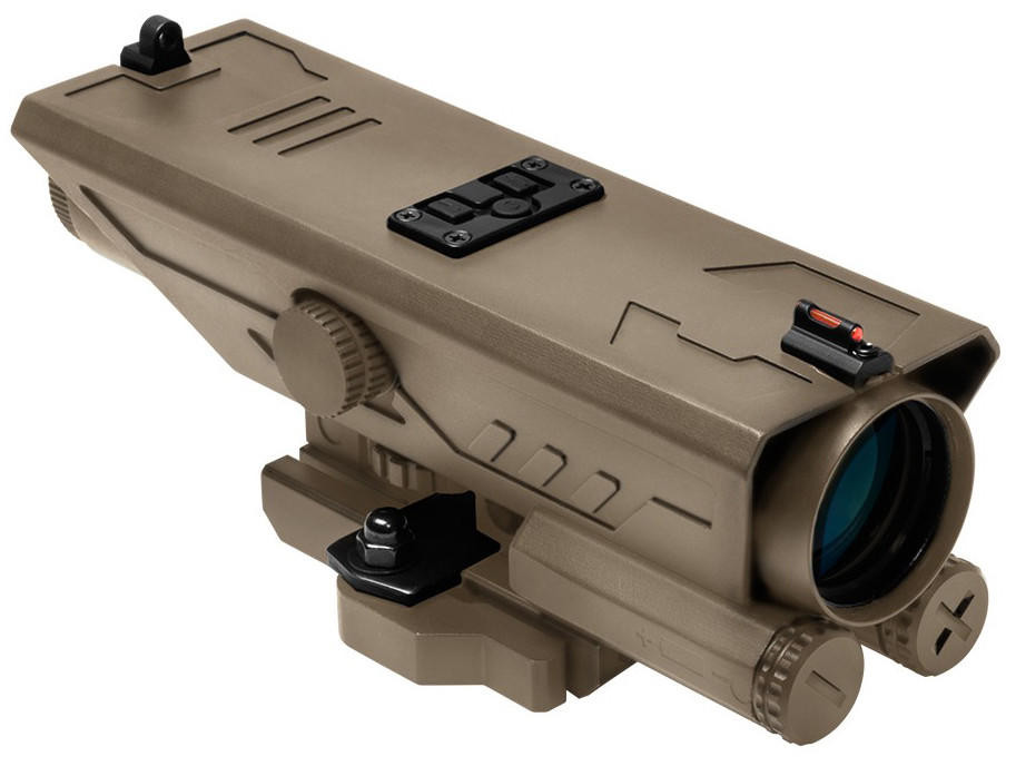 NcStar Delta 4x30 Sniper Reticle Scope w/ NAV LED, Tan