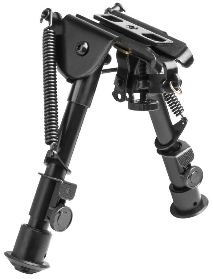 NcStar Precision-Grade Compact Friction Bipod w/ 3 Mount Adapters, Black