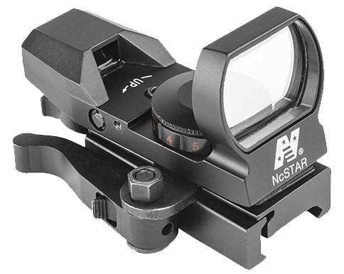 NcStar Red & Green Reflex Sight with 4 Reticles, Black